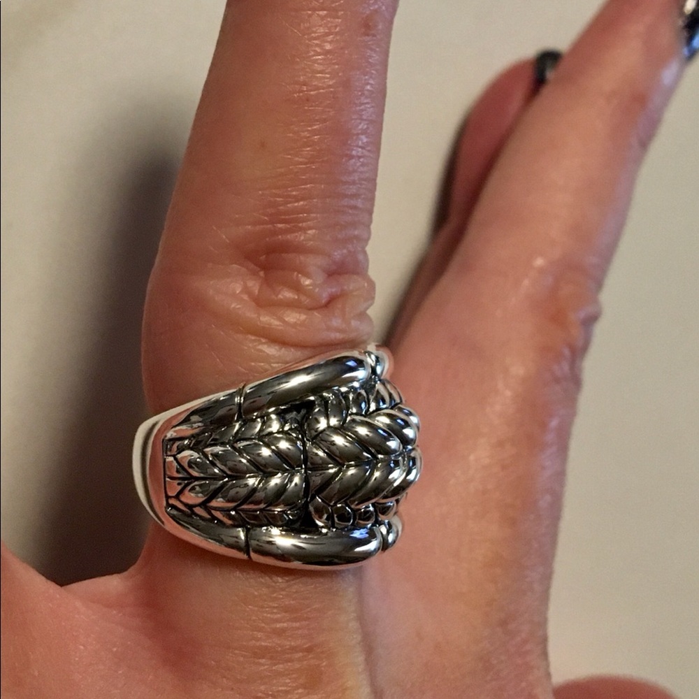 Stunning Jai NWOT Basketweave Sterling Silver ring - Picture 4 of 9